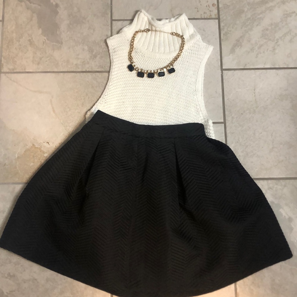 Mini flare skirt